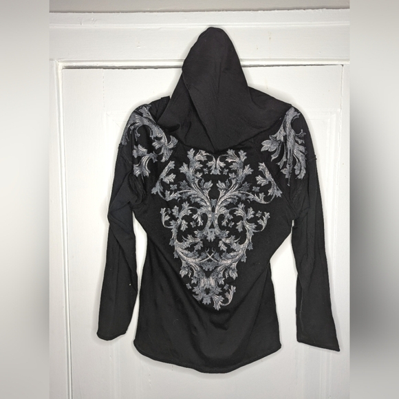 Y2K Grunge Pattern Woman's Hoodie L - Picture 1 of 4